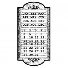 HD gumi pecsételő cm. 7x11 Calendar